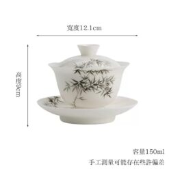 Chén Khải Sứ Thanh Hoa 150ml | Mặc Kỷ Vẽ Tay 18 IMG 5851