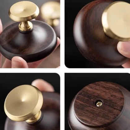 Đế Gác Nắp Ấm Tử Sa Gỗ Mun Miệng Đồng | Phụ Kiện Trà Đạo 2 vn 11134207 7ras8 manpj2vprie0fa