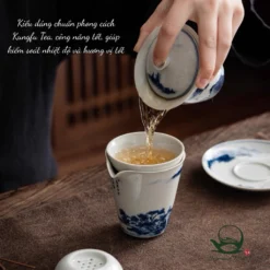 Chén Khải Sứ Cổ Phong 150ml | Men Lam Cổ Điển 17 vn 11134207 7ras8 mcm44ezzqba47b