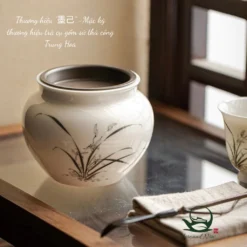 Chậu Đựng Bã Trà 350ml | Gốm Sứ Vẽ Tay 10 vn 11134207 7ras8 mcoiyhuosbaa0e