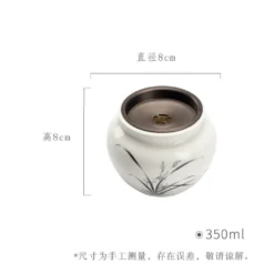 Chậu Đựng Bã Trà 350ml | Gốm Sứ Vẽ Tay 15 vn 11134207 7ras8 mcoiyhuyrx5o68