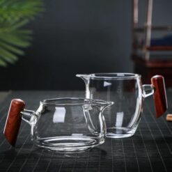 Tống rót trà cán gỗ