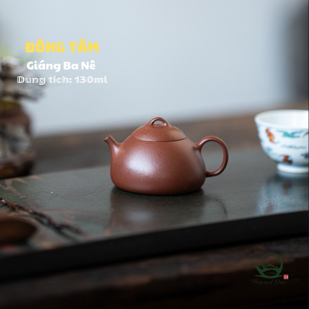 Ấm Đông Tâm | Giáng Ba Nê 130ml | Thủ Công Tinh Xảo 1 Ấm tử sa